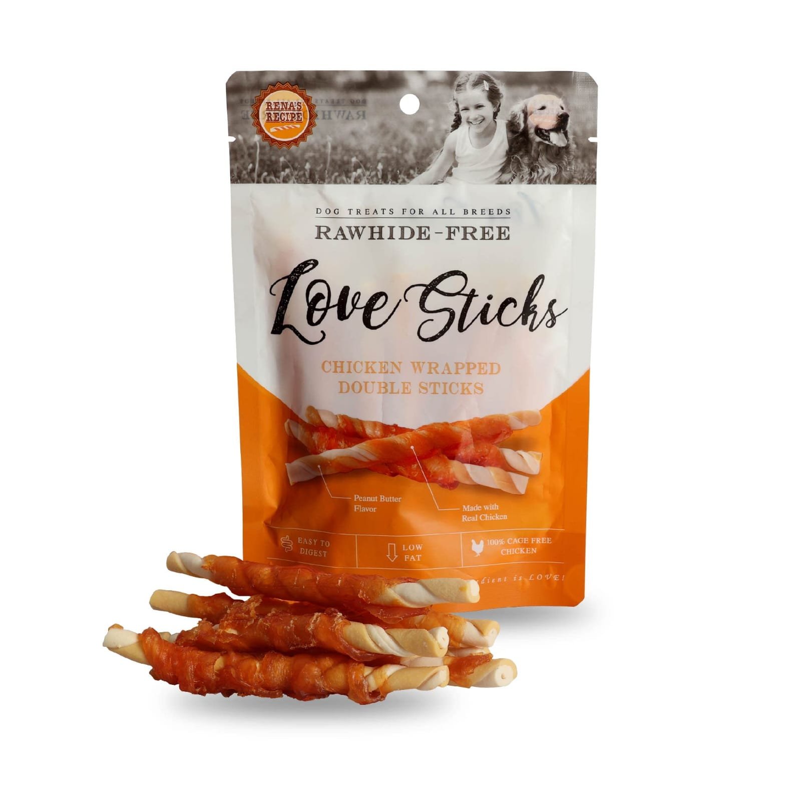 Love stick chicken wrapped Doble stick 