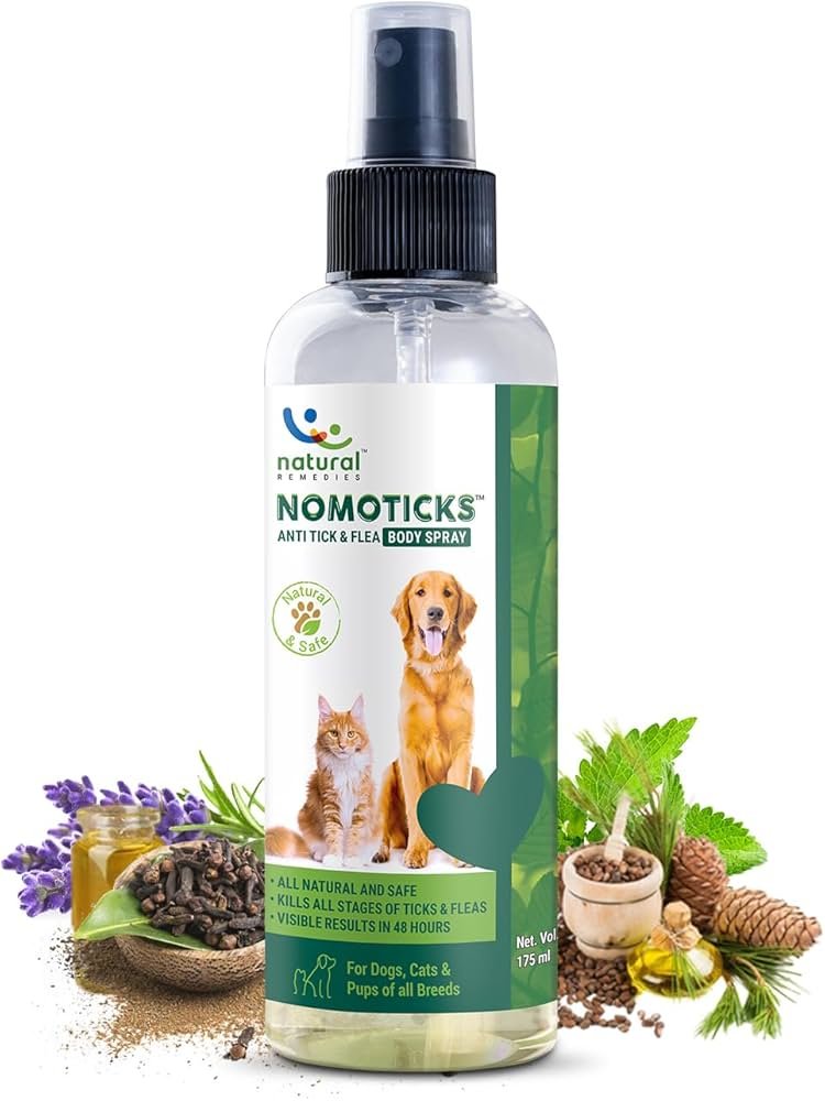 NATURAL REMEDIES NOMOTICKS XTRA ANTI TICK AND FLEA BODY SPRAY 
